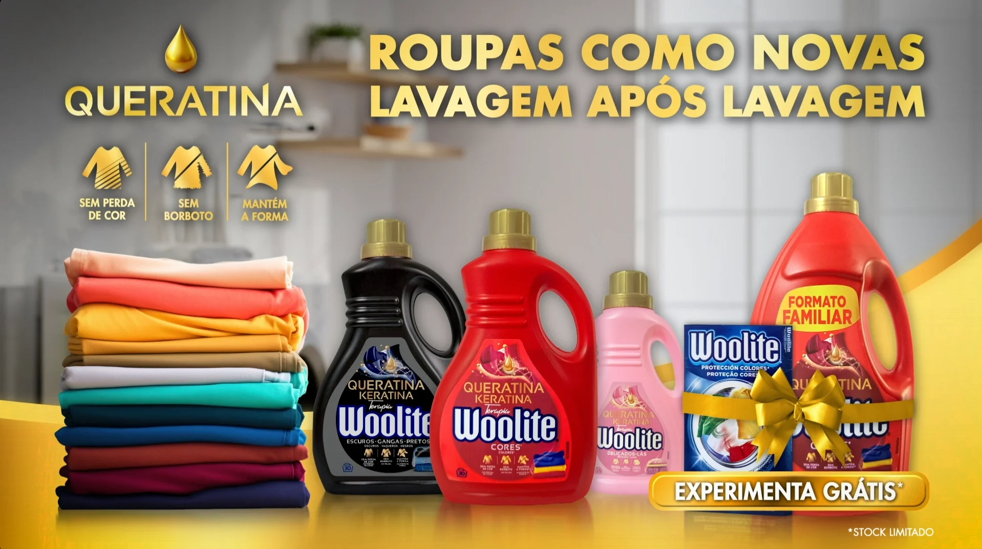 Woolite destaca fórmula exclusiva com queratina em nova campanha