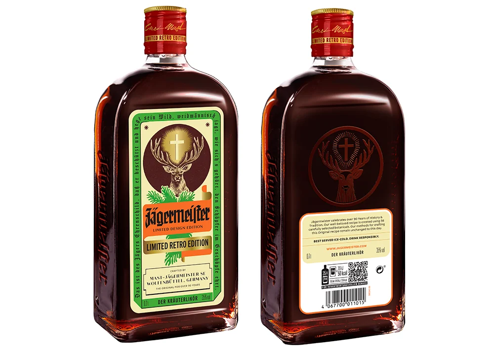 Jägermeister celebra 90 anos com edição limitada de garrafa retro