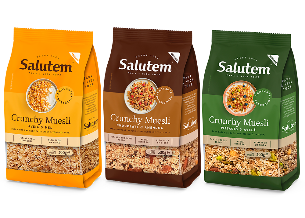 Salutem apresenta a nova gama de Crunchy Mueslis