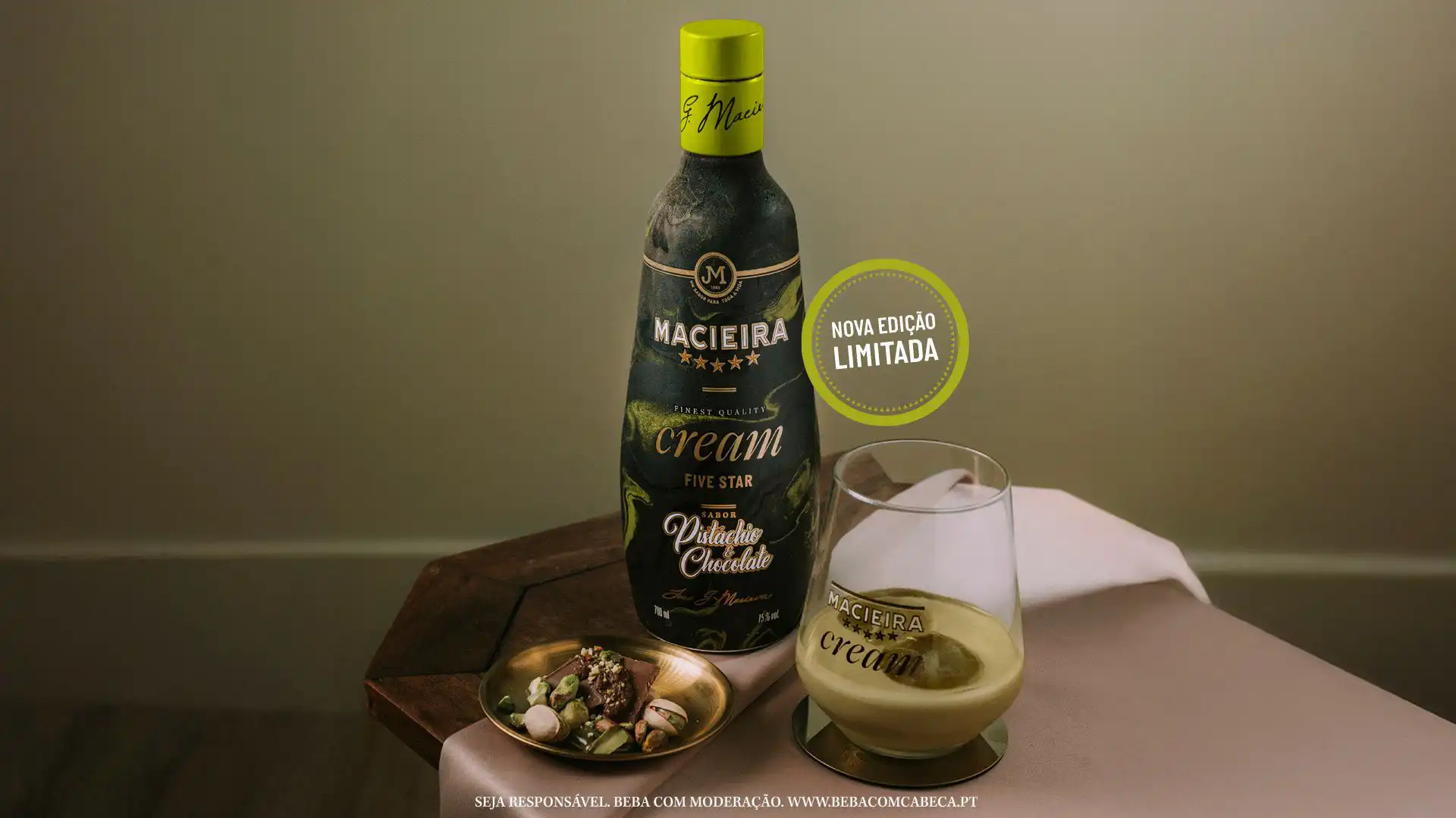 Macieira Cream lança edição limitada Pistáchio & Chocolate