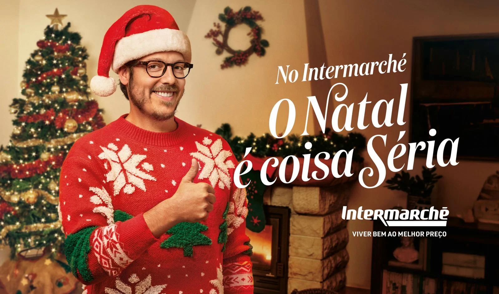 Fábio Porchat protagoniza campanha de Natal do Intermarché