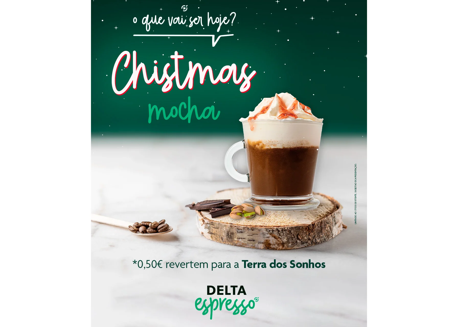 Delta Espresso e Terra dos Sonhos lançam bebida solidária de Natal