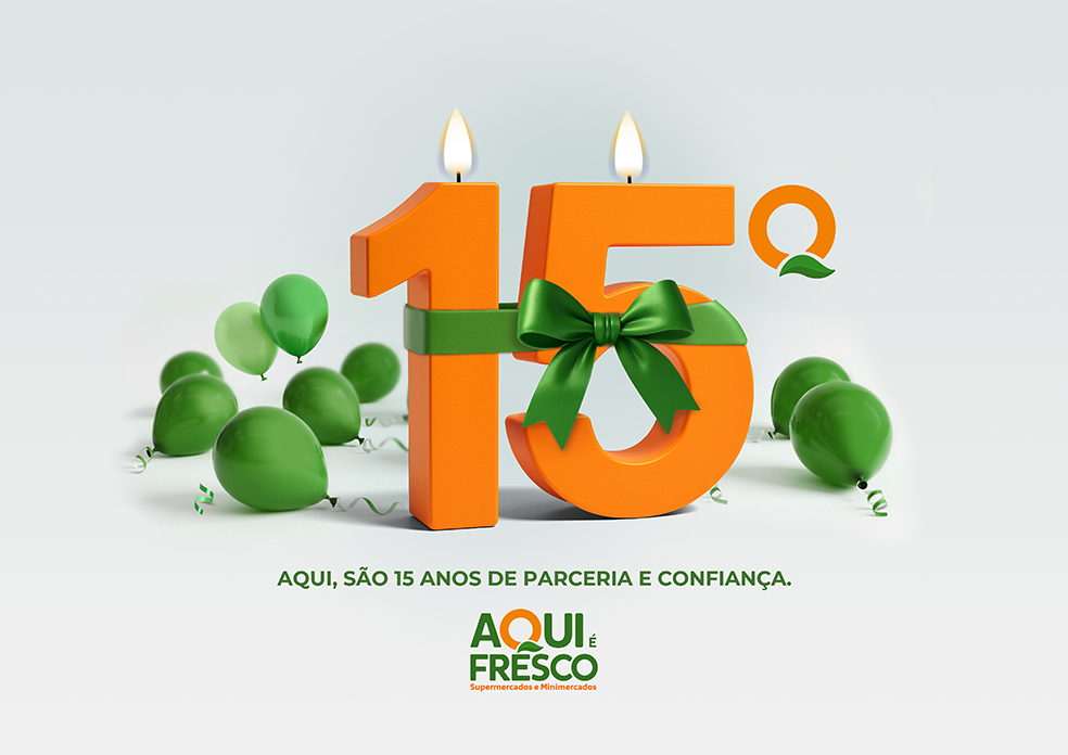 Aqui é Fresco celebra 15 anos com 650 lojas em todo o país