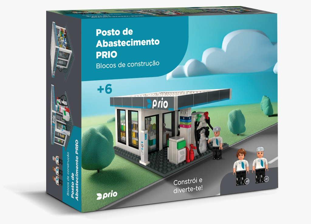 PRIO lança kit de blocos de construção inspirado nos seus postos de abastecimento