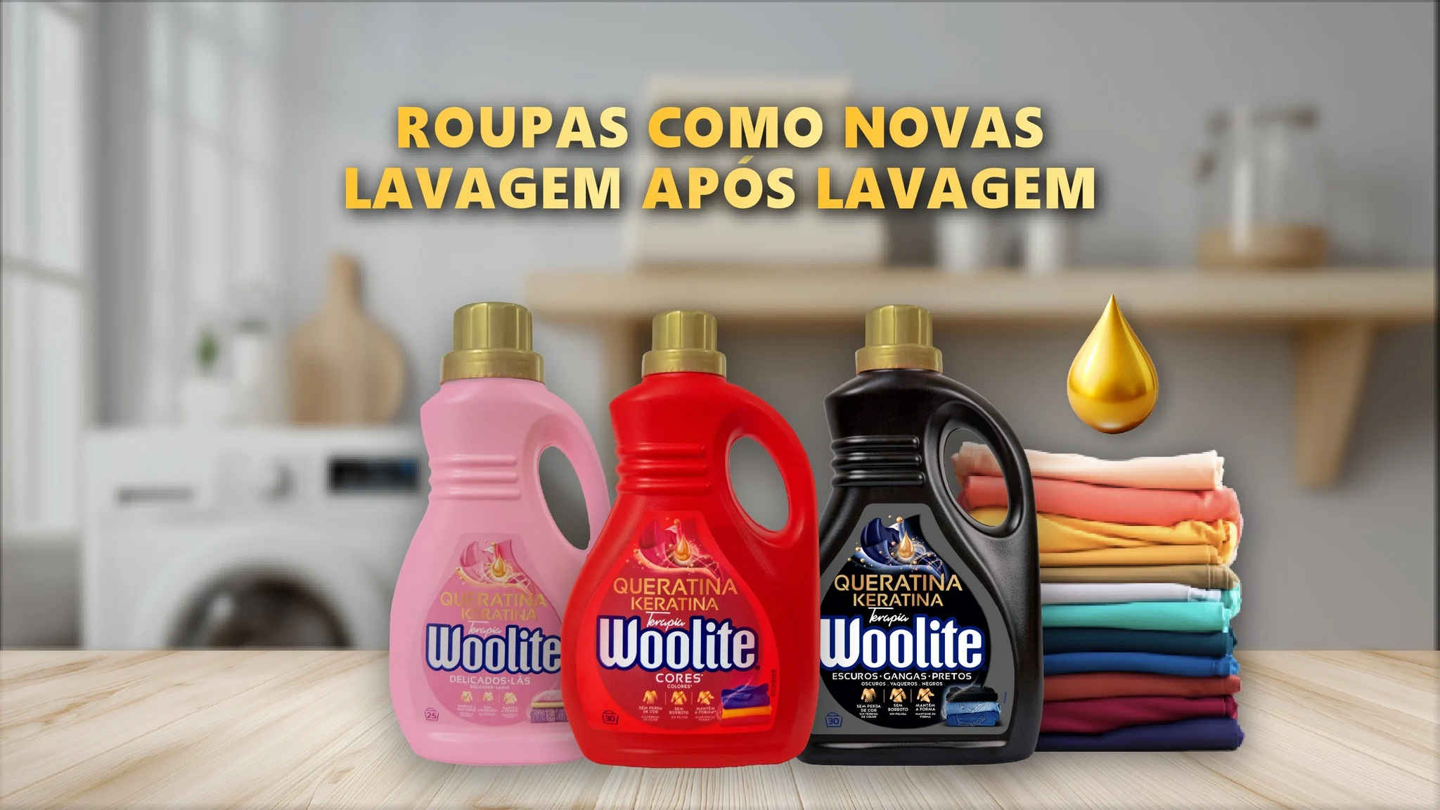 Woolite lança campanha multicanal centrada na longevidade e cuidado da roupa