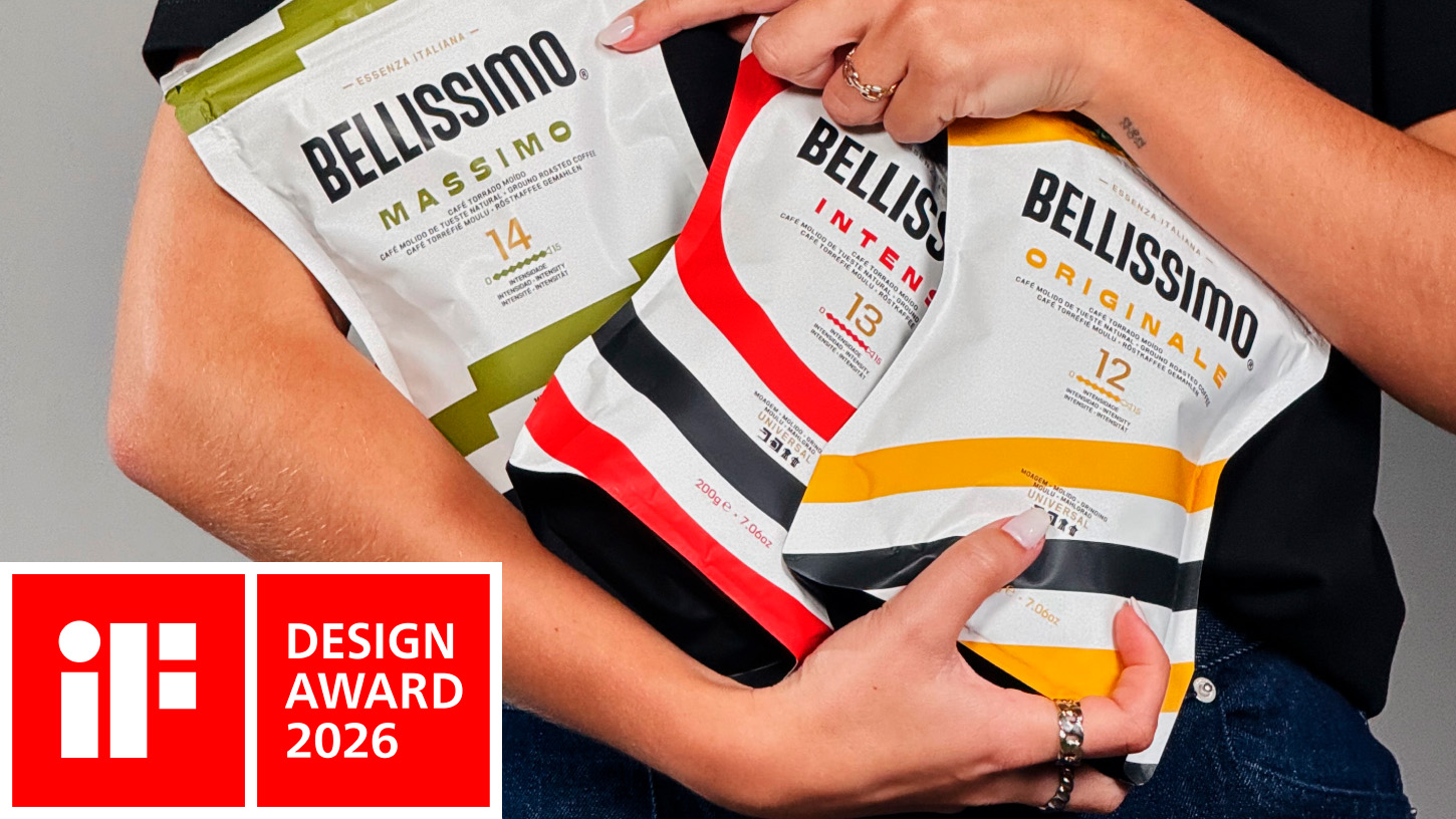 Bellissimo Cafés conquista iF Design Award 2026