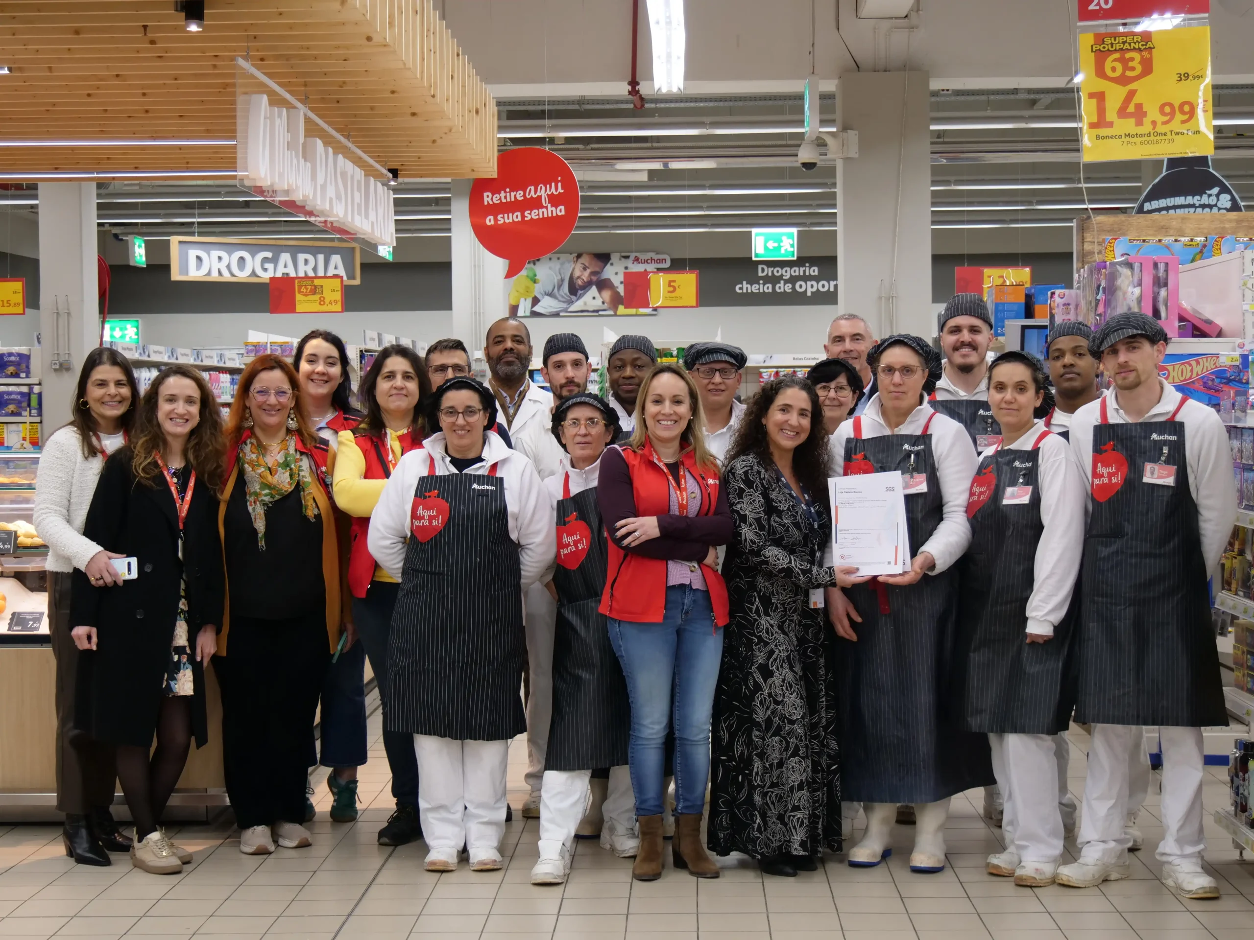 Auchan de Castelo Branco recebe certificação SGS