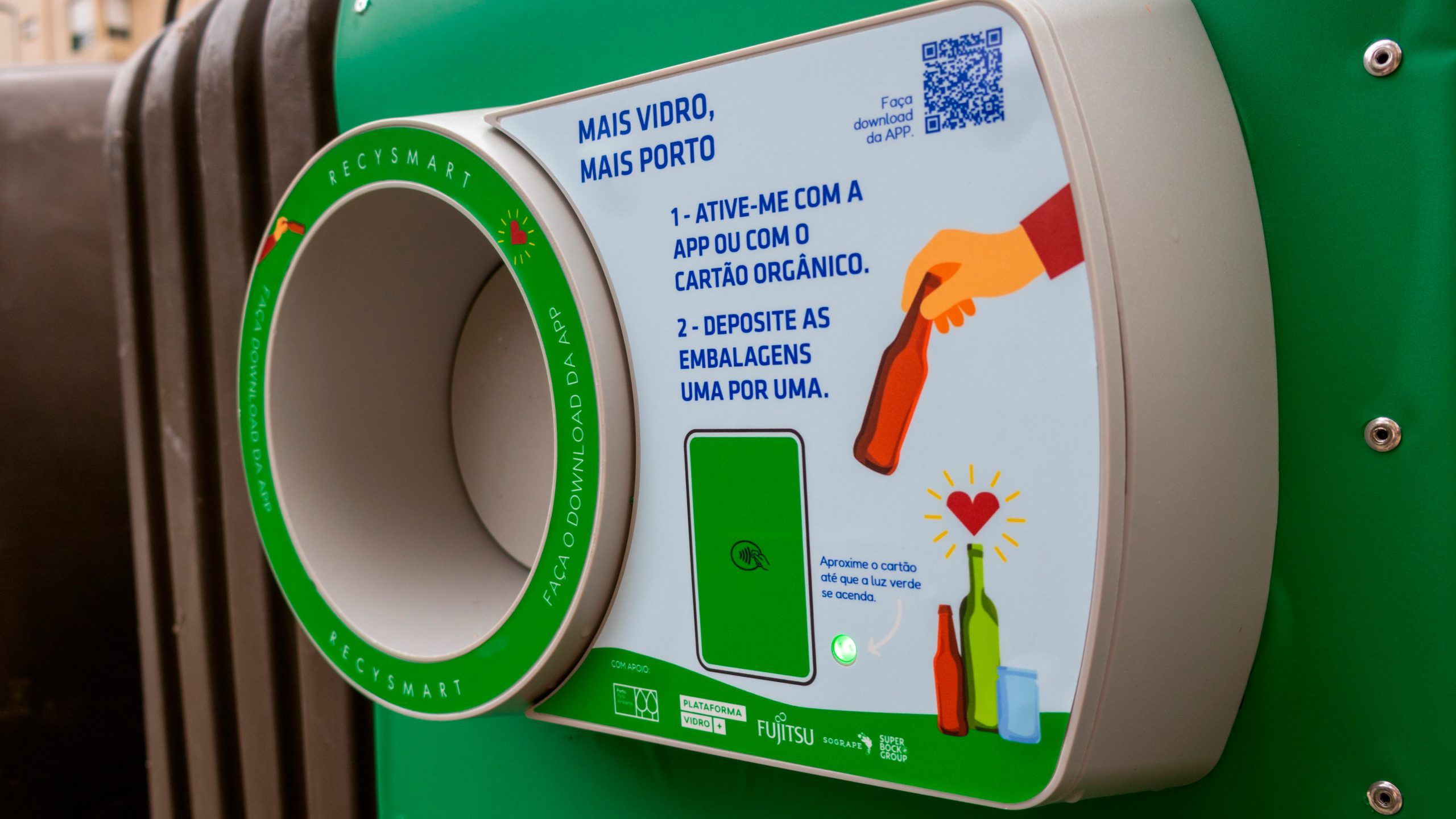 “Mais Vidro, Mais Porto” recolhe mais de 1.800 embalagens de vidro em três meses