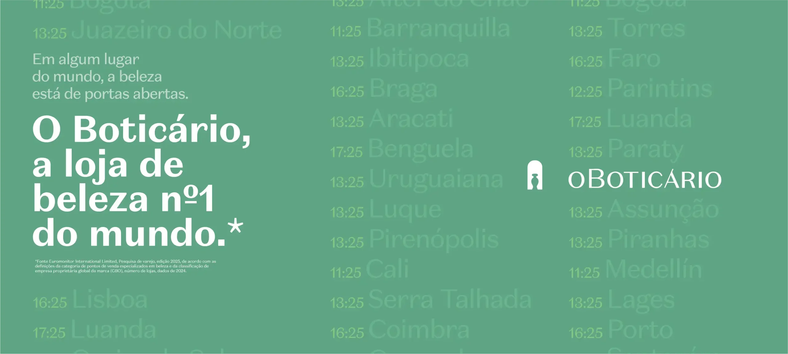 O Boticário reconhecido como “A loja de beleza nº1 do mundo”