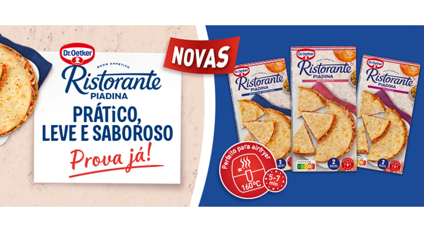 Dr. Oetker lança Piadinas, um novo conceito de snack