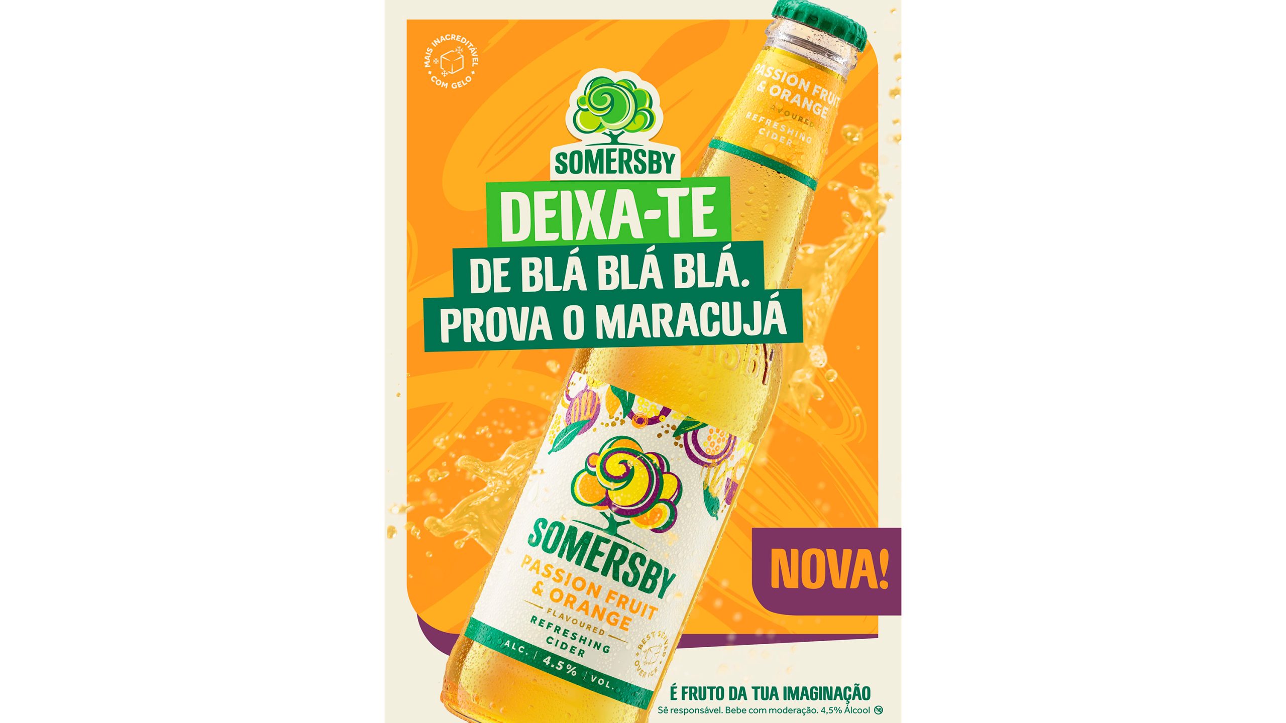 Somersby lança edição limitada de maracujá e laranja