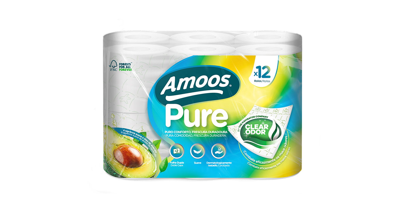 Navigator lança Amoos Pure, novo papel higiénico com tecnologia que neutraliza odores