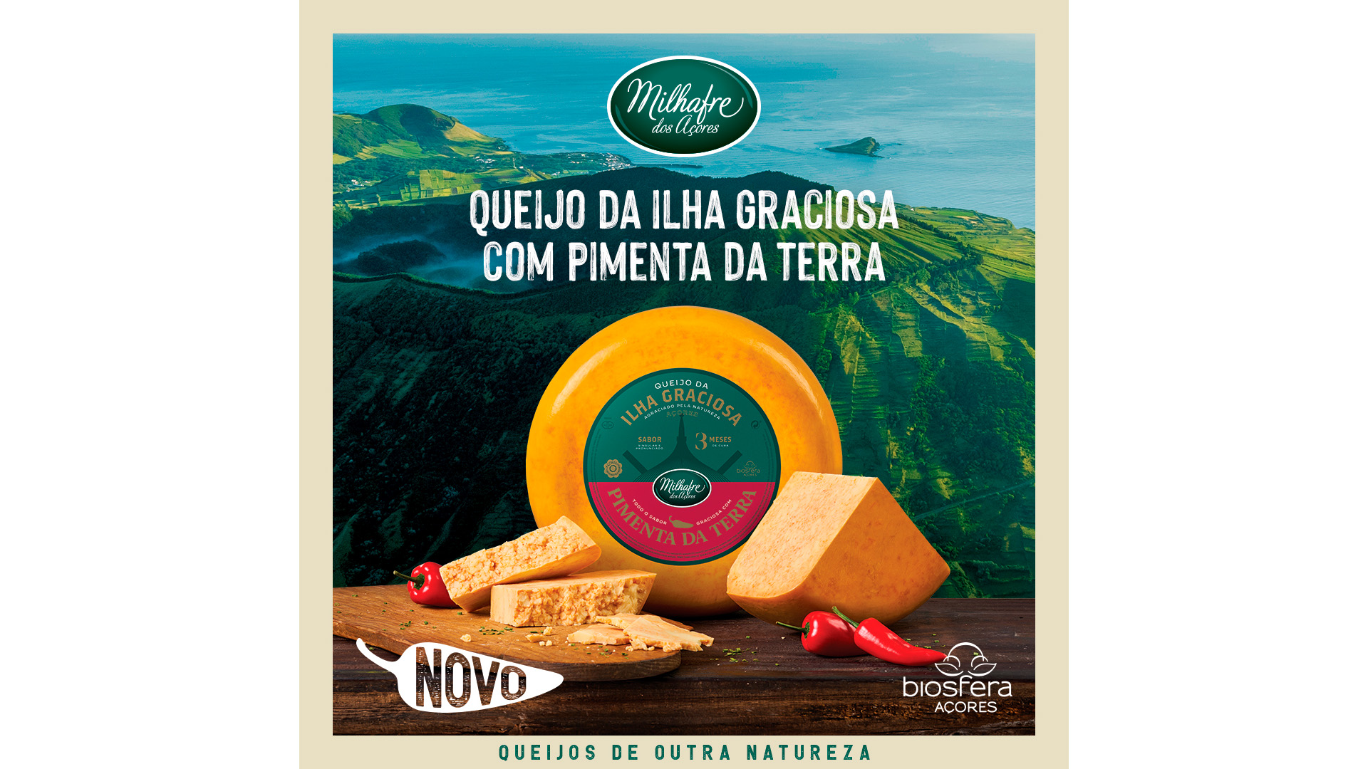 Milhafre dos Açores lança queijo da Ilha Graciosa com Pimenta da Terra