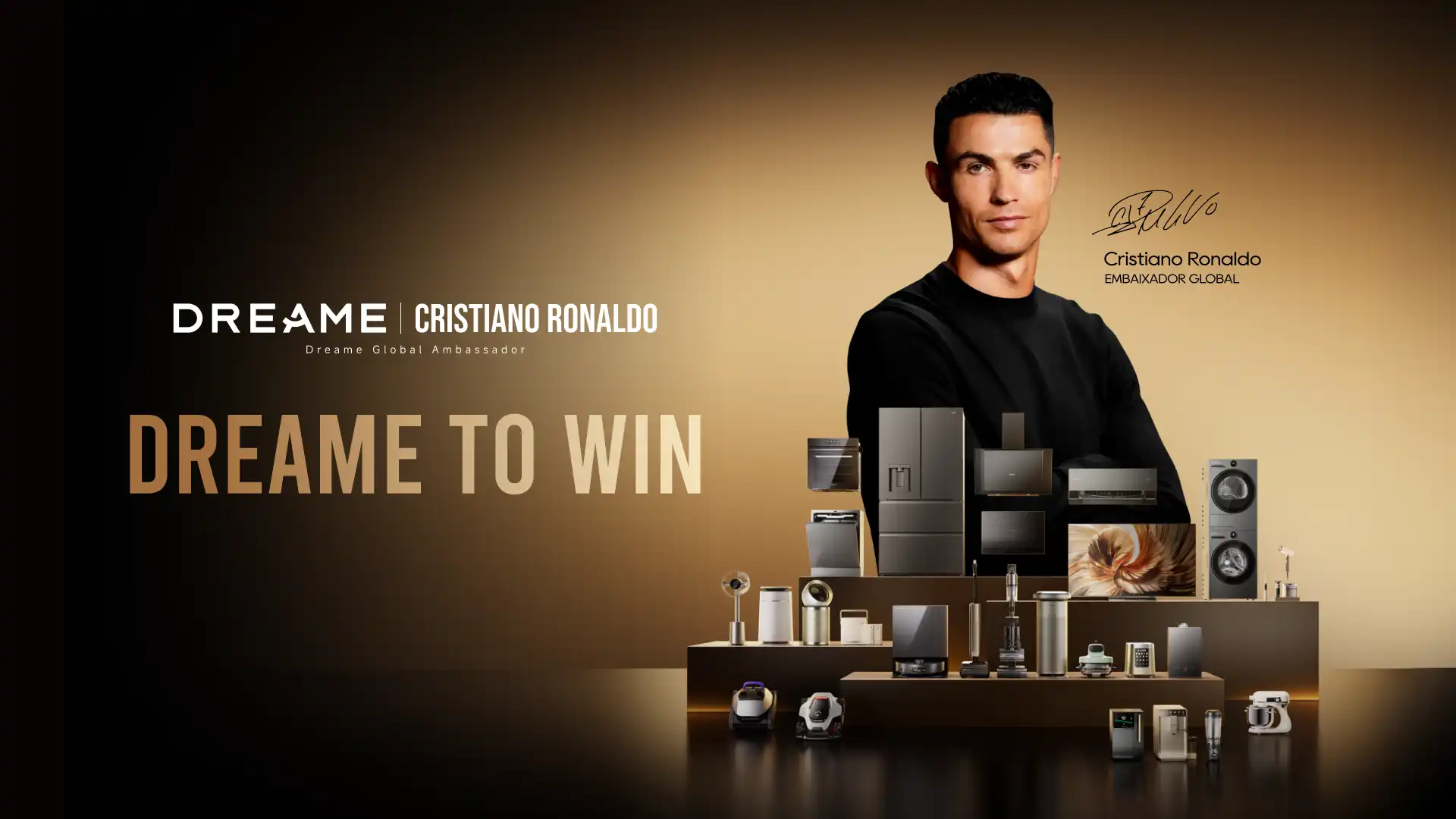 Cristiano Ronaldo torna-se embaixador global da Dreame Technology