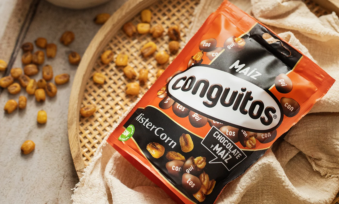 Conguitos e Mister Corn lançam snack crocante para acompanhar o Mundial