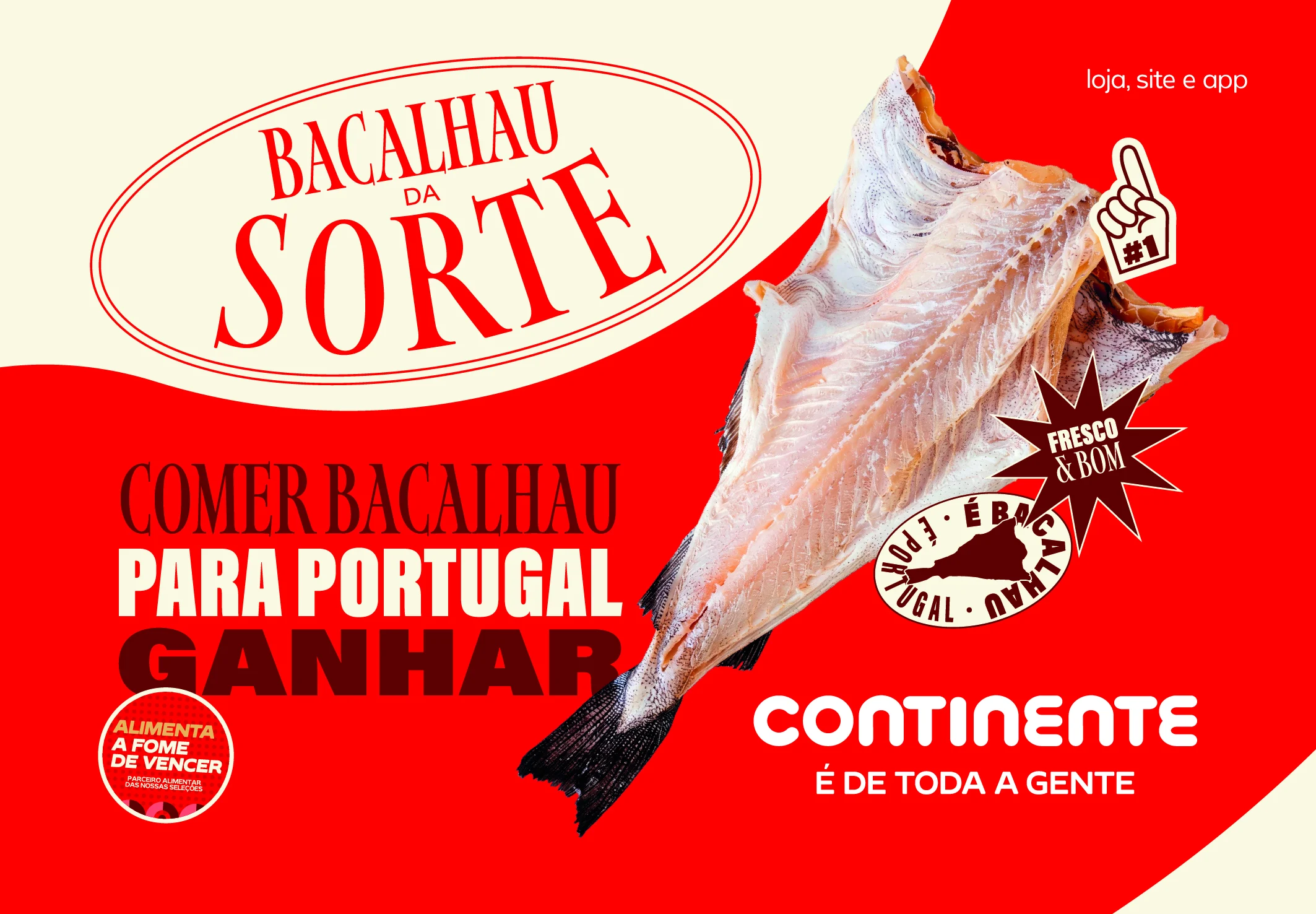 Continente lança “Bacalhau da Sorte” para apoiar a Seleção Nacional