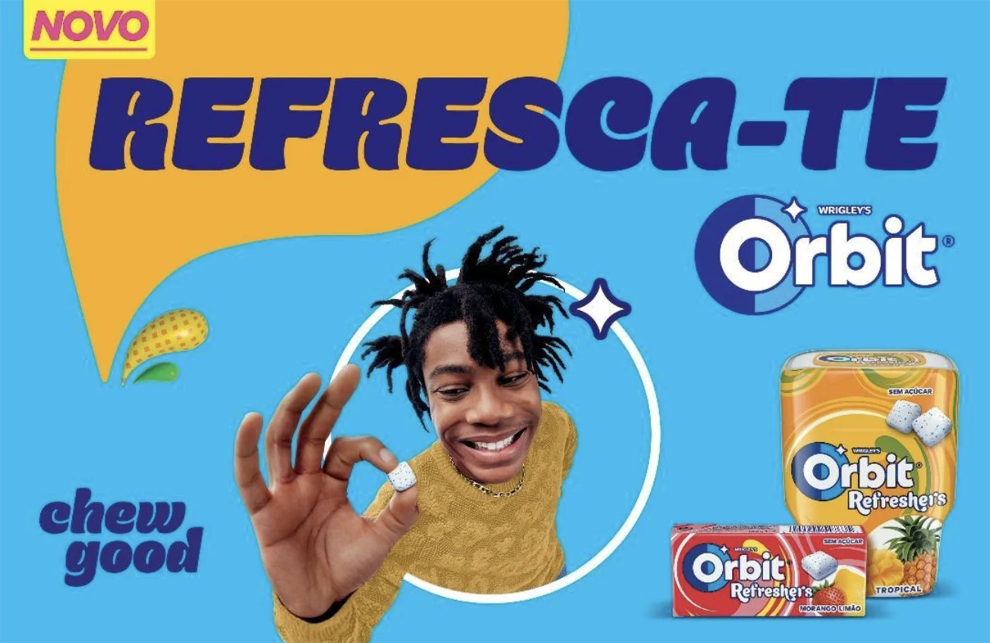 Orbit Refreshers chegam a Portugal para renovar categoria das pastilhas elásticas
