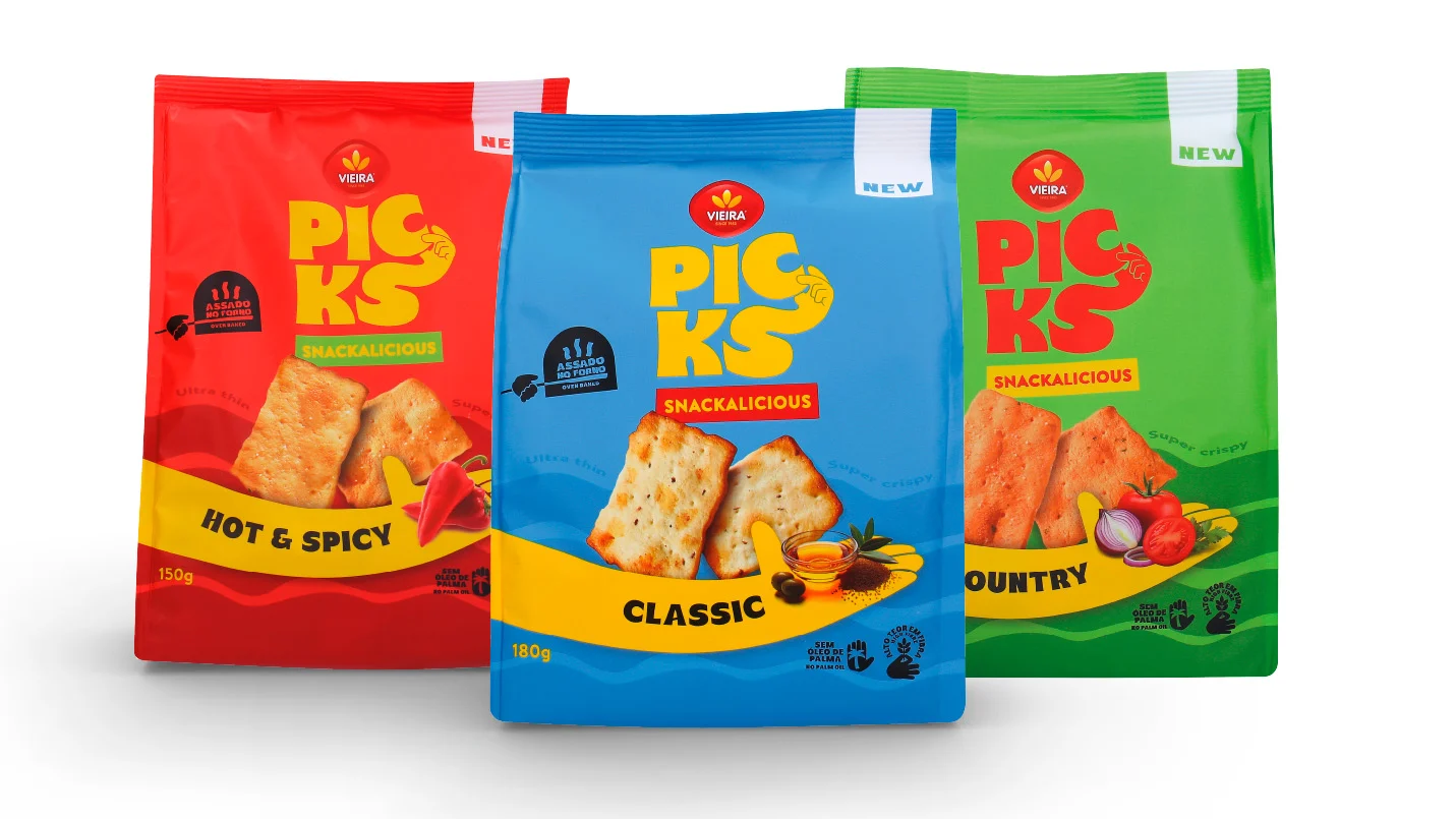 Vieira estreia nova gama de snacks Picks