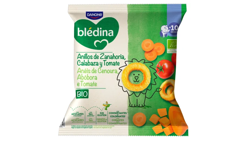 Blédina lança novo snack Anéis de Cenoura, Abóbora e Tomate