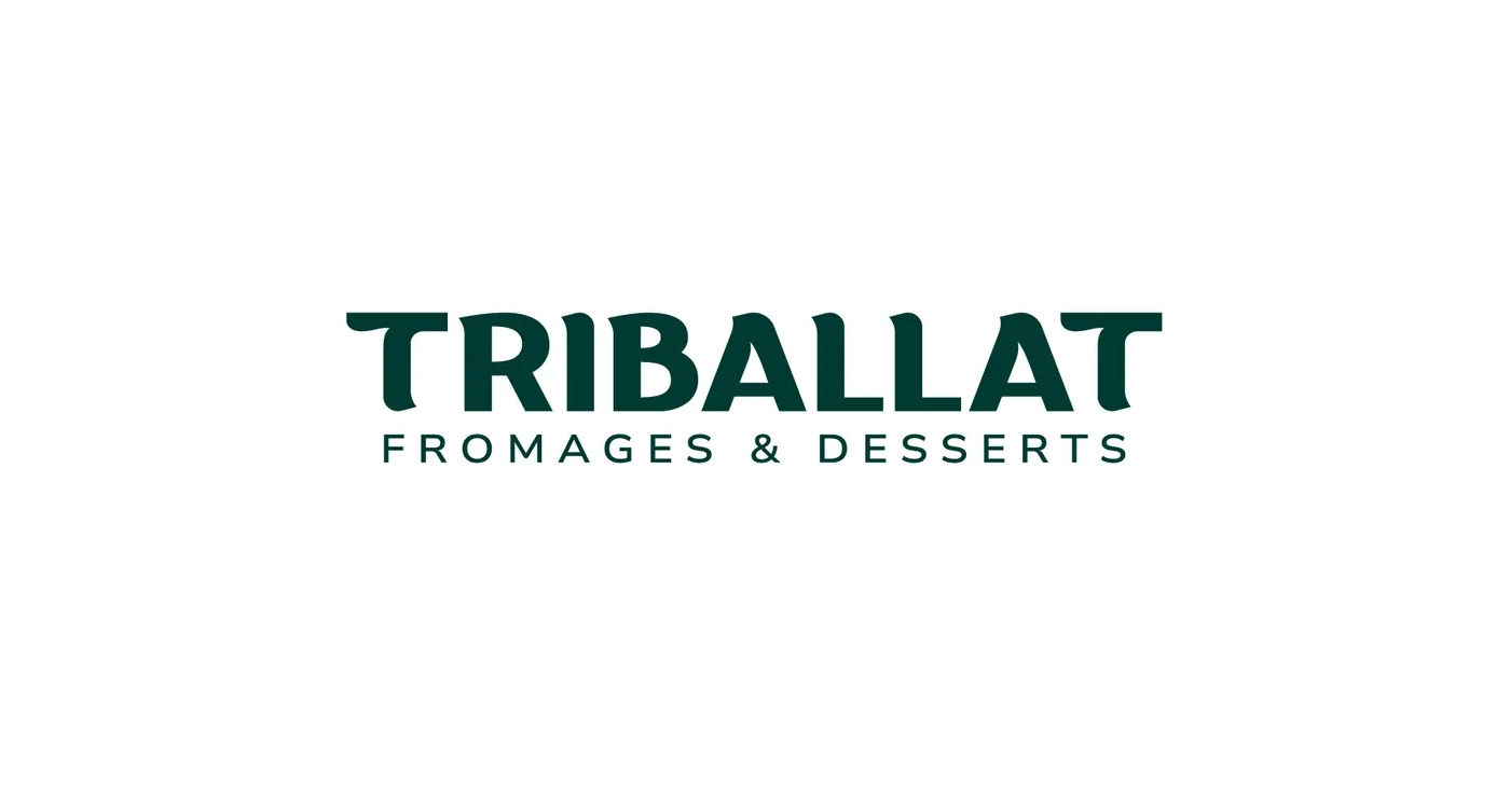 Logótipo da Triballat, com o texto “Fromages & Desserts”