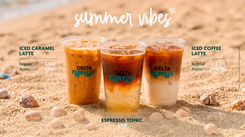 Delta Espresso reforça oferta de verão com novas bebidas geladas