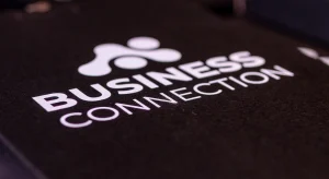Logótipo com o texto “BUSINESS CONNECTION”