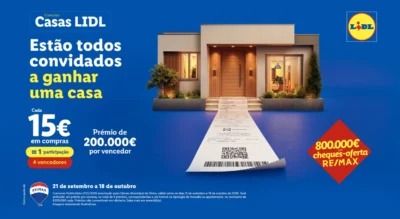 Lidl e RE/MAX atribuem 800 mil euros para compra de casa em nova edição do concurso