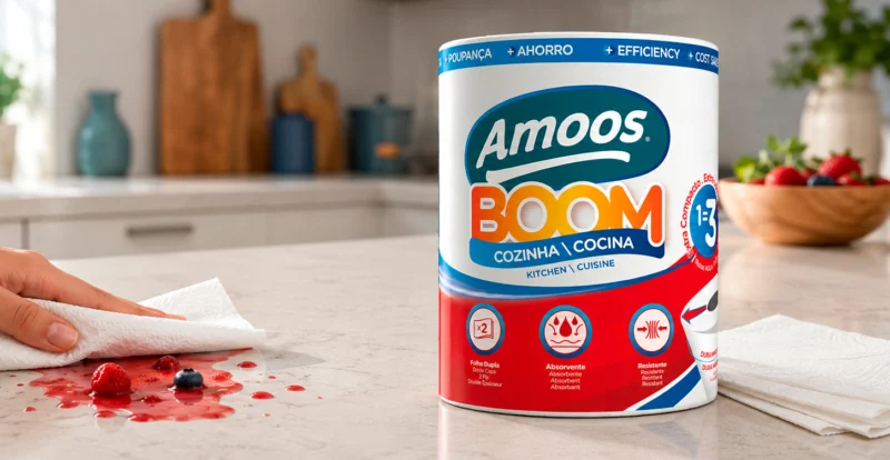 Navigator lança novo rolo de cozinha Amoos Boom