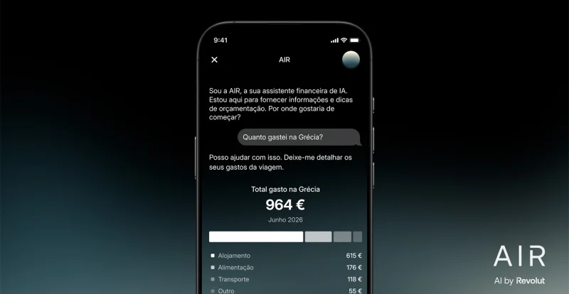 Revolut lança assistente de inteligência artificial AIR em Portugal