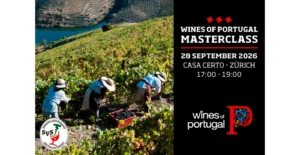 Cartaz do Wines of Portugal Masterclass, a 28 de setembro de 2026, na Casa Certo, Zurique, das 17:00 às 19:00