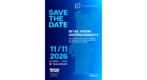 Cartaz anuncia o evento Retail Vision: Shopper Insights, sobre o shopper português, a 11/11/2026, no Taguspark