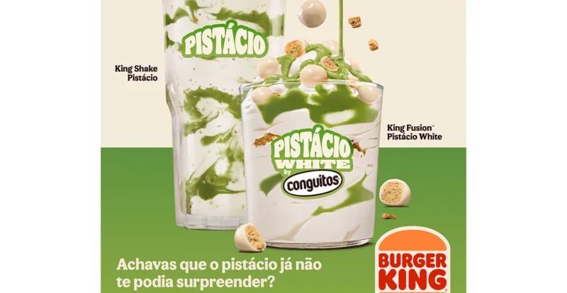 Burger King lança sobremesas de pistácio com a Lacasa