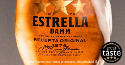 Estrella Damm recebe três estrelas nos Great Taste Awards 2026