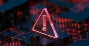 Símbolo de aviso triangular com um ponto de exclamação
